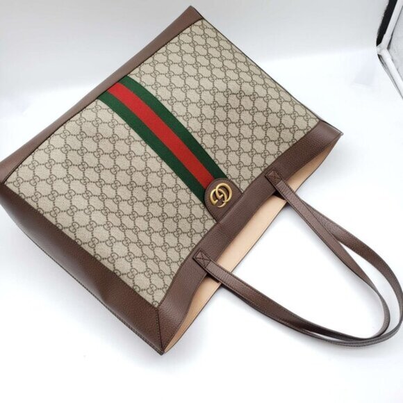 100% Authentic Gucci GG Ophidia Large Tote Bag 975-102924 - Picture 7 of 14